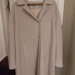 Off white trench coat peacoat